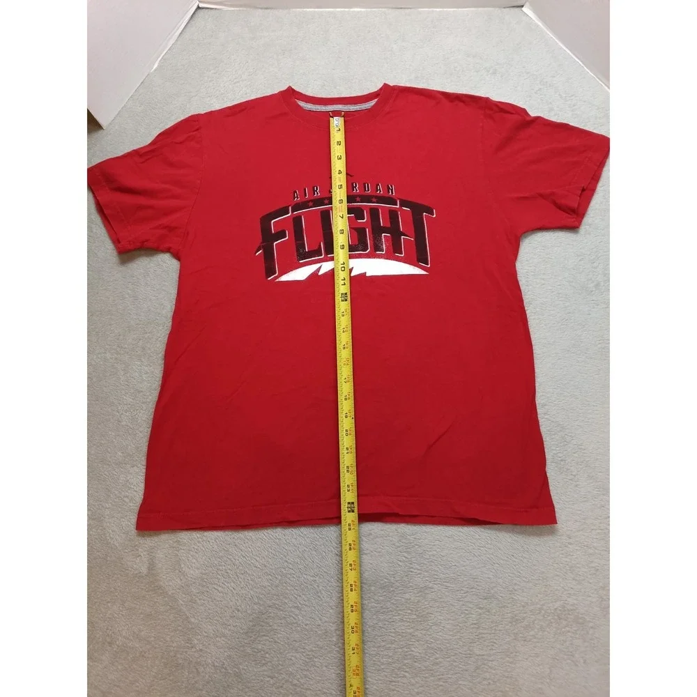 Air Jordan Flight Mens Sz Large Red Short Sleeve Shirt Jumpman Retro Nike